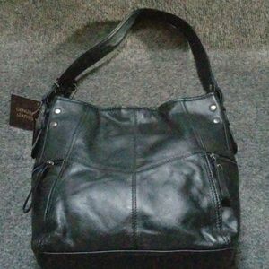 NWT Black leather bag